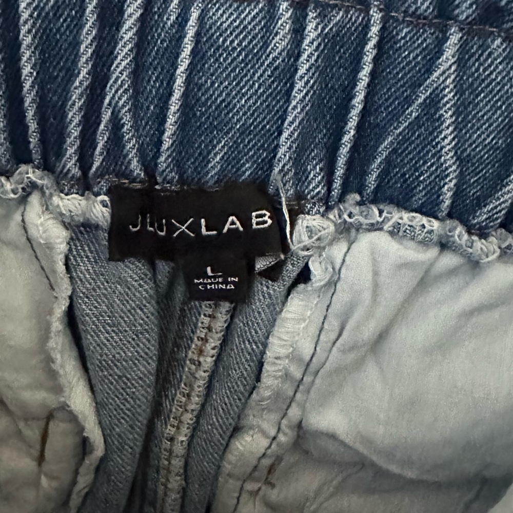 JLUXLABEL Denim Mini Skirt (L) - Picture 2 of 5